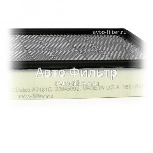 Воздушный фильтр General Motors 22845992 - Авто-Фильтры